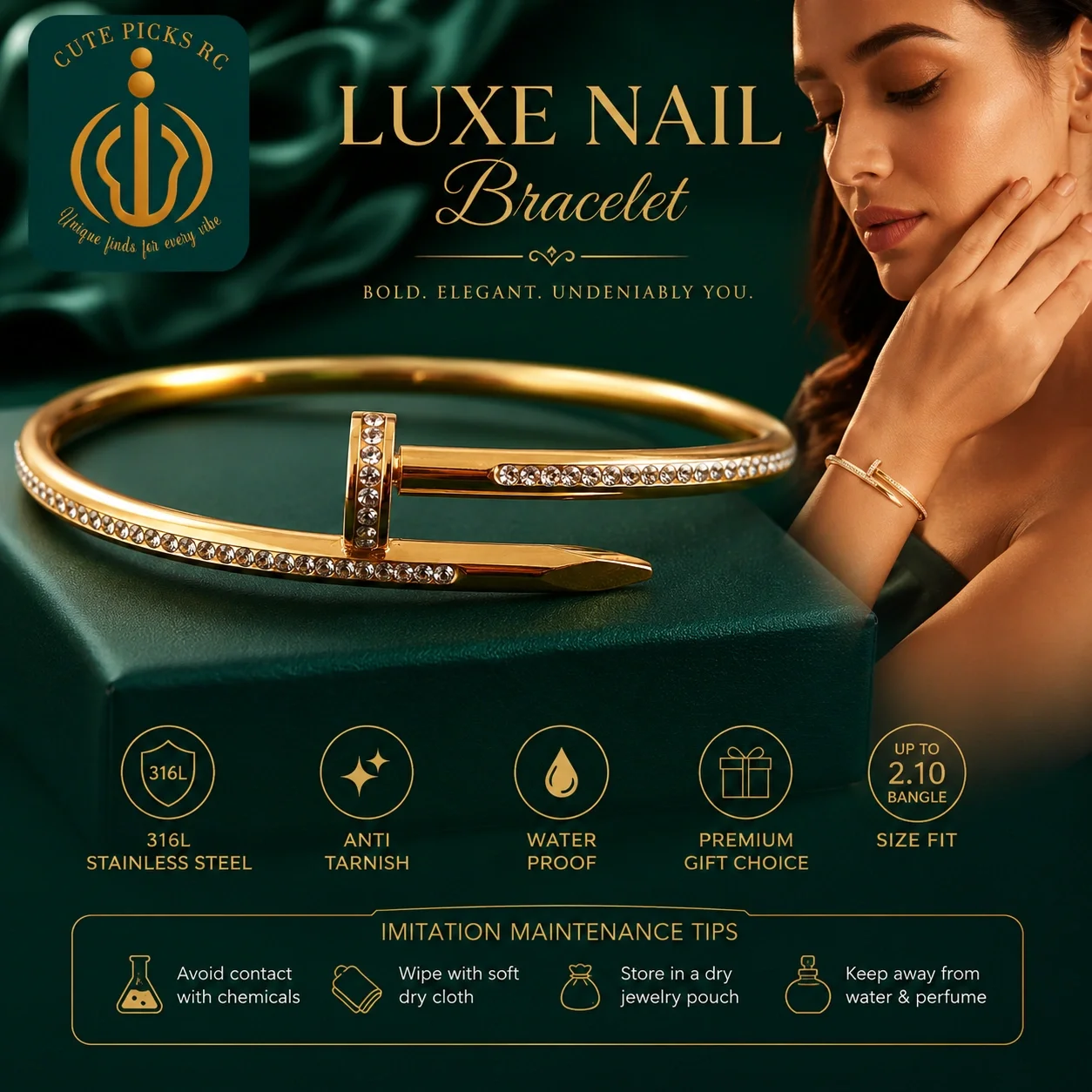 Golden Nail Luxe Kada